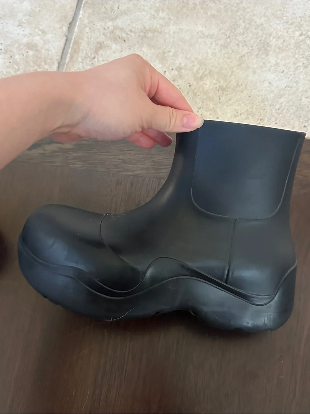 Bottega Veneta Black Puddle Boots